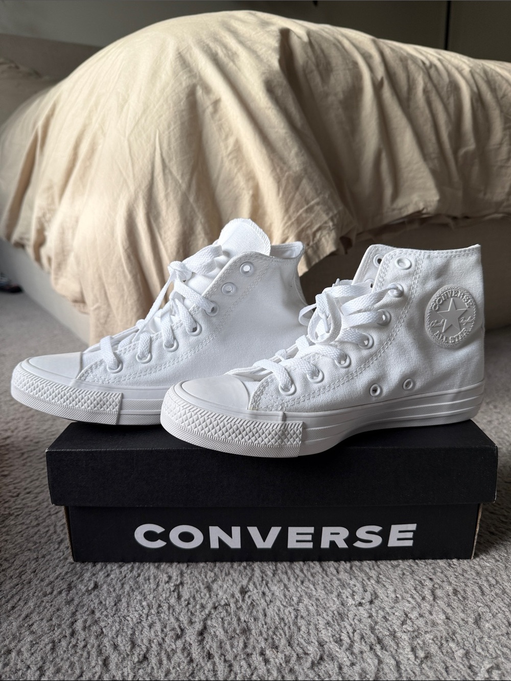 Converse Kids White High Top Chuck Taylor Sneakers